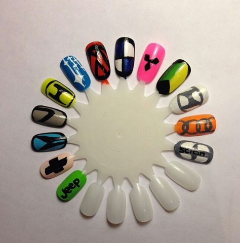 Car Inspired Nails, Car Themed Nails, Car Nails Designs, Car Nails, Long Fingers, Car Vibes, Nail Art Designs Diy, Car Themes, Nail Files