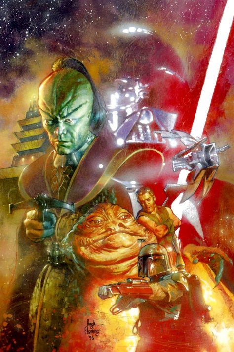 Shadows Of The Empire comic book cover art Shadows Of The Empire, Star Wars Illustration, Star Wars History, Star Wars Legends, Star Wars Novels, Lando Calrissian, Star Wars Books, Star Wars Concept Art, Star Wars Empire