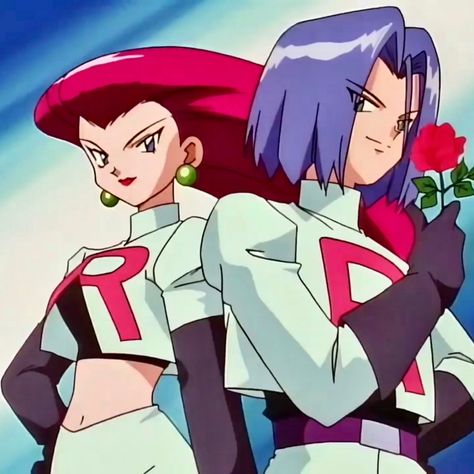 Jessie & James Jessie Team Rocket, Pokemon Human Characters, James Pokemon, Jessie Pokemon, Pokemon Team Rocket, Best Of Tumblr, Pokemon Tattoo, Jessie James, Pokemon Memes