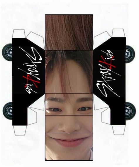 Stray Kids Diy Crafts, Skz Papercraft, Kpop Papercraft, Skz Diy, Car Papercraft, Kids Zoo, Paper Car, Kpop Diy, Paper Toys Template