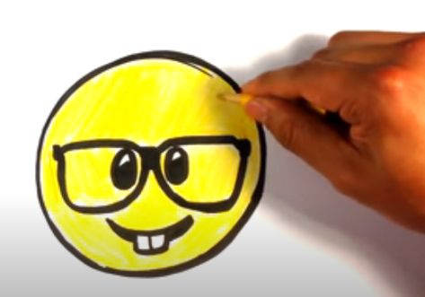 How to Draw Nerd Emoji - Cute Drawings - Easy Pictures to Draw #drawing #howtodraw #howtodrawnerdemoji Easy Pictures, Easy Pictures To Draw, Nerd Emoji, Emoji Drawings, Simple Pictures, Draw Drawing, Pictures To Draw, Easy Drawings, Cute Drawings