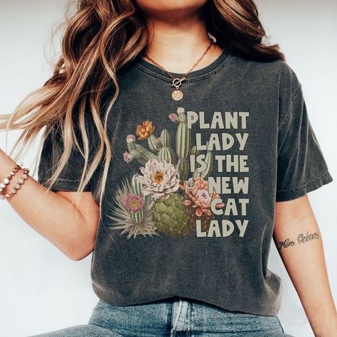 Plant Lady Is The New Cat Lady T-shirt Dental Assistant Gifts, Engaged Shirts, 50th Birthday Shirts, Mrs Shirt, Bride Shirts, Social Worker, Social Work, Product Pictures, Bridal Gifts