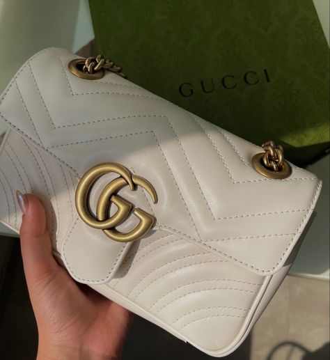 Gucci Marmont Bag White, Gucci White Bag, Gucci Bag Marmont, White Gucci Bag, Gg Marmont Matelassé Mini Bag, Gg Marmont Mini Bag, Gucci Marmont Mini, Gg Marmont Bag, Gucci Marmont Bag