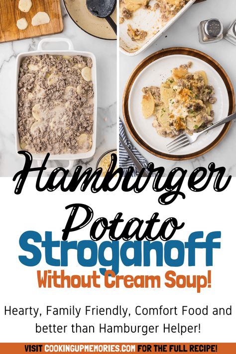 Potato Stroganoff Recipe, Potato Stroganoff, Air Fryer Sides, Snacks Chicken, Hamburger Stroganoff, Hamburger Potato Casserole, Hamburger And Potatoes, Football Recipes, Chicken Air Fryer