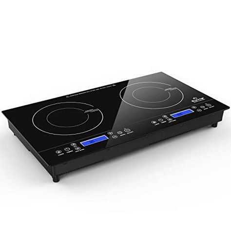 Duxtop LCD 1800W Portable Induction Cooktop 2 Burner, Built-In Countertop Burners with Sensor Touch Control, Electric Cooktop with 2 Burner, Electric Double Induction Burner for Cooking, 9720LCBI Countertop Burners, Induction Burner, Single Burner, Rv Kitchen, Induction Stove, Induction Cooking, Battery Bank, Pots And Pans Sets, Electric Cooktop