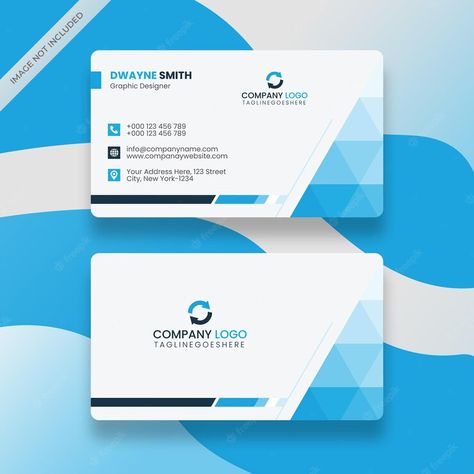 Premium Vector | Stylish white and sky blue clean business card template vector Clean Business Card, Cleaning Business Cards, White Sky, Business Card Template, Business Template, Card Template, Premium Vector, Sky Blue, Business Card