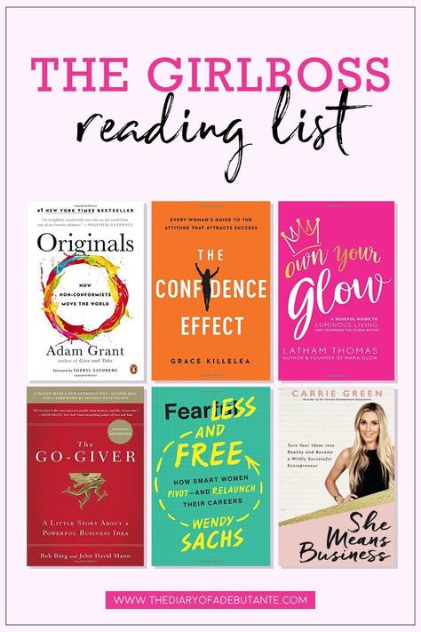 This reading list for female entrepreneurs features 18 of the best business books for women to read this year! Click through to see which of the best books for girlbosses made the list for 2018 from solopreneur and former actuary Stephanie Ziajka from Dia Best Business Books, Books Business, Books For Women, Entrepreneur Books, Leadership Books, Books To Read For Women, Self Development Books, Personal Development Books, Motivational Books