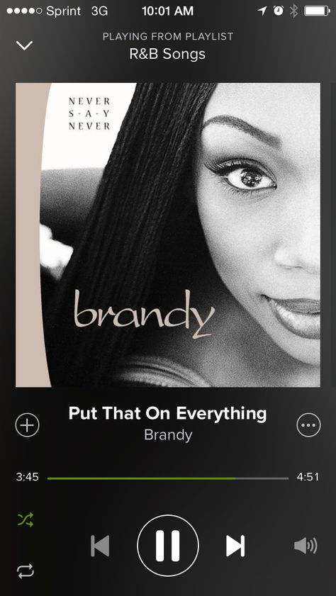 #Brandy #NeverSayNever #spotify #itunes Breakup Playlist, Never Say Never, Me Too Lyrics, Song List, Body Picture, The Boy Is Mine, Greatest Songs, The Hard Way, Top Of The World