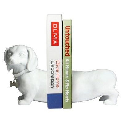 Dachshund Bookends Dog Bookends, Dachshund Stuff, Decorative Bookends, Make A Room, Bookcase Decor, Weiners, Wiener Dogs, Dog Books, Guide Dog