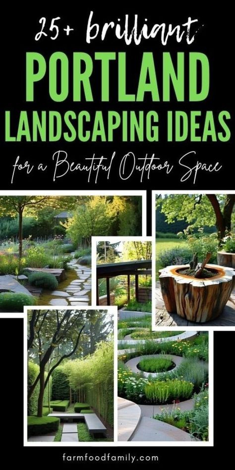 25 Stunning Portland Landscaping Ideas That Will Transform Your Yard 55 Landscape Features Focal Points, Swale Landscaping Ideas, Portland Landscaping, Modern Zen Garden, Zen Gardens, Sustainable Landscaping, Native Plant Gardening, Outdoor Living Rooms, Beautiful Outdoor Spaces