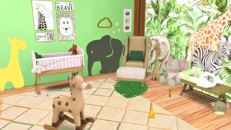 Sims 4 Safari Nursery, Sims 4 Safari Cc, Safari Nursery Wall, Safari Nursery Wall Art, Sims 4 Blog, Safari Nursery, Stand Tall, Nursery Wall, Nursery Wall Art