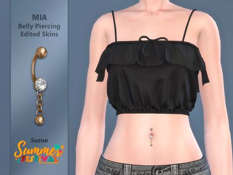 The Sims Resource - Summer Festival Mia Belly Piercing Ts4 Cc Belly Piercing, Sims 4 Cc Belly Piercing, 4 Piercings, Cc Accessories, Sims 4 Piercings, Piercings For Girls, Sims 1, Sims4 Cc, Belly Piercing