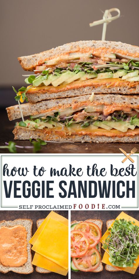 Can you think of a better way to enjoy summer than enjoying a lovely picnic outdoors while enjoying something like this Summer Veggie Sandwich? #sandwich #vegetable #vegetarian #aioli #avocado Sandwich Recipes Vegetarian, Vegetarian Picnic, Sandwich Vegetarian, Vegetarian Sandwich Recipes, Simple Family Meals, Cold Sandwiches, Vegetarian Sandwich, Veggie Sandwich, Healthy Sandwiches