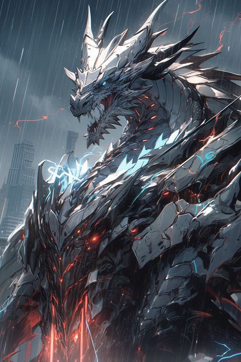 Mechanical Wings, Dragon Transformation, Lightning Dragon, Mighty Dragon, Fantasy Dragon Art, Types Of Dragons, Dragon God, Mobile Phone Wallpaper, Dark Warrior