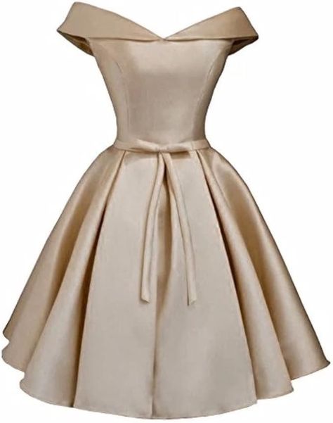 Beilite Champagne Dama Dresses, Eighth Grade Dance Dresses, Damas Dresses For Quince, Prom Dress With Pockets, Damas Dresses, Short Cocktail Dresses, Dama Dresses, Prom Dresses With Pockets, A Line Shorts