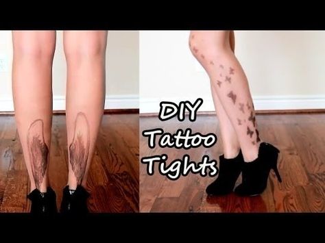 Diy Fake Tattoo, Simple Statement Necklace, Tattoo Tights, Tattoo Diy, Disney Tattoo, Diy Tattoo, Cosplay Tutorial, Most Popular Videos, Pattern Tattoo