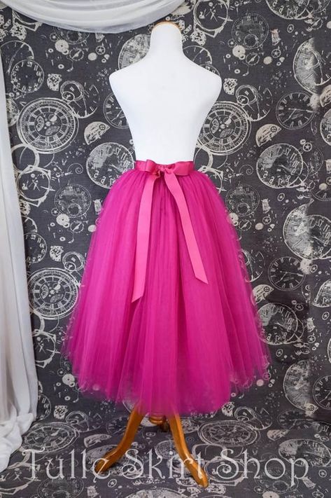 Blue Jean Wedding, Hot Pink Tulle Skirt, Jean Wedding, Skirt With Ribbon, Minimal Closet, Diy Tutus, Mesh Outfit, Jeans Wedding, Tulle Skirts Outfit