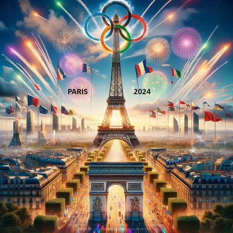 Eiffel Tower Olympics, Olympics Paris 2024, Paris 2024 Olympic Games, Paris Olympics 2024, Pentathlon, Morning Workouts, 2024 Summer Olympics, Olympics 2024, Art Sport