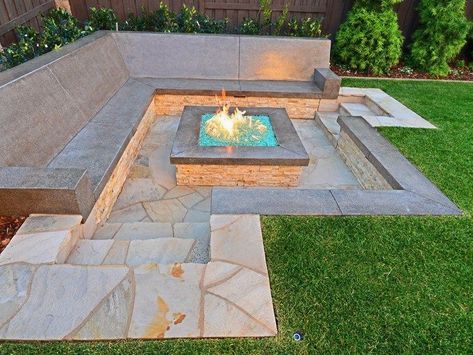 pinterest sunken fire pits - Google Search Boma Ideas, Sunken Fire Pit, In Ground Fire Pit, Backyard Fire Pits, Sunken Fire Pits, Outside Fire Pits, Building A Patio, Modern Fire Pit, Round Patio