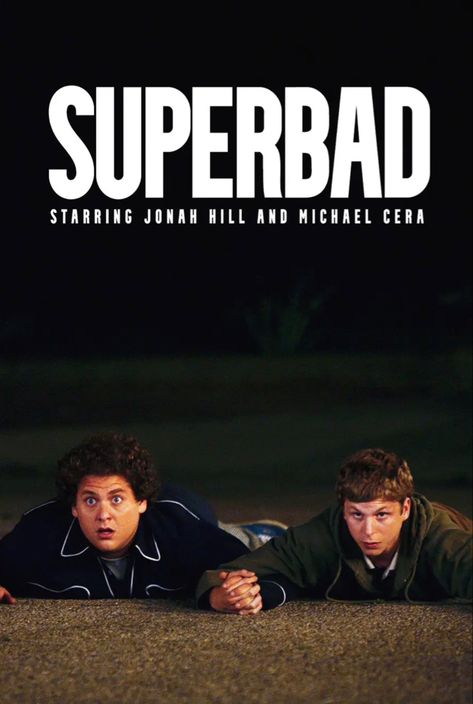 Superbad Movie, Classic Films Posters, Fanart Wallpaper, Michael Cera, Book Fanart, Living Room Poster, Aesthetic Tiktok, Love Posters, Movie Room