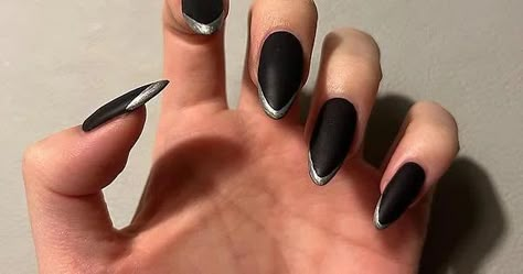 Reyna Nails, Reyna Valorant, Hair Color Streaks, Black Nails, Simple Nails, Stylish Nails, Pretty Nails, Cute Nails, Nail Inspo