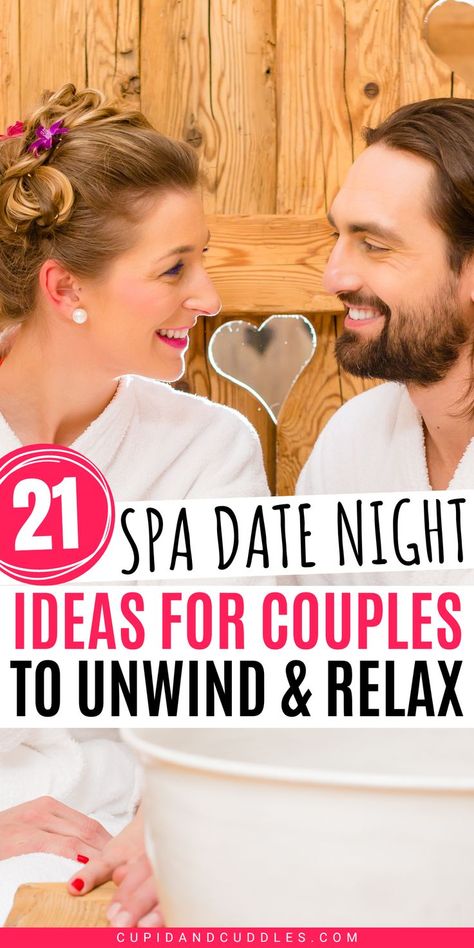 Take a break from the hustle and bustle of life and plan some restorative spa time with your significant other! Check out our list of 21 luxurious spa date night ideas to help you relax, unwind, and reconnect. Make it a priority to take some time for just the two of you. Click now to get inspired! Bubble Bath Date Night, Relaxing Date Night Ideas, Couples Spa Night At Home Ideas, Man Spa Day, Couples Spa Day At Home, Diy Spa Day At Home For Couples, Couples Bubble Bath Ideas, Spa Night With Boyfriend, Spa Day With Boyfriend