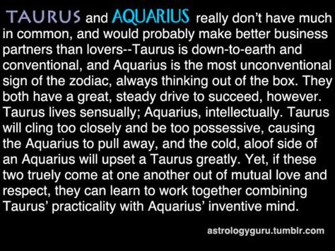 Aquarius and Taurus Aquarius And Taurus, Sun In Pisces, Taurus Compatibility, Aquarius Compatibility, Aquarius Personality, Moon In Virgo, Taurus Personality, Aquarius Taurus, Zodiac Sign Taurus