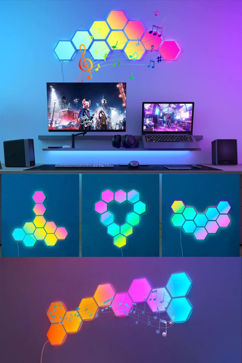 #GamingDecor
#GamerRoomIdeas
#GamingSetupDesign
#GamerLifestyle
#TechDecor
#ModernGamingRooms
#GamingAesthetics
#HomeGamingSetup
#GamingSpaceDesign
#StylishGaming
#ElegantGameRoom
#DecorForGamers
#GamingRoomSetup
#ChicGamingSpaces
#LuxuryGamingArea
#GamingInteriorDesign
#FunctionalGamingSpace Setup Bedroom, Gaming Setup Bedroom, Hexagon Lights, Easter Fairy, Bar Games, Light Panel, Hexagon Design, Led Panel Light, Pc Setup