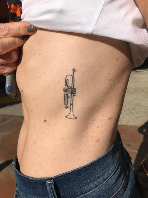 Next Level Tattoo, Trumpet Tattoo, Dna Tattoo, Butterfly Tattoos For Women, Tattoos For Women Flowers, Tasteful Tattoos, Petite Tattoos, Chest Piece Tattoos, Tattoo Desings