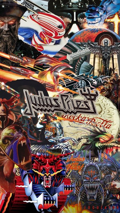 Judas Priest Art, Judas Priest Poster, Heavy Metal Wallpaper, Judas Priest Logo, San Judas Wallpaper, Judas Priest Albums, 80s Metal Bands, Iron Maiden Posters, Arte Heavy Metal