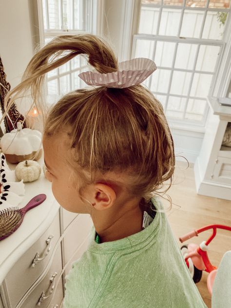 Crazy Hair Day: Cupcake Hair & more ideas - Casey Wiegand of The Wiegands | Every so often the kids get to have a “crazy hair day” at school and they have so much fun getting creative and thinking up fun new styles just for the day! How To Do Cupcake Hair Buns, Crazy Hair Day Cupcake, Cupcake Hair Buns, Cupcake Hair, Cosmetology Student, Hairstyle Bun, High Fashion Makeup, Fashion Hairstyles, Crazy Hair Day