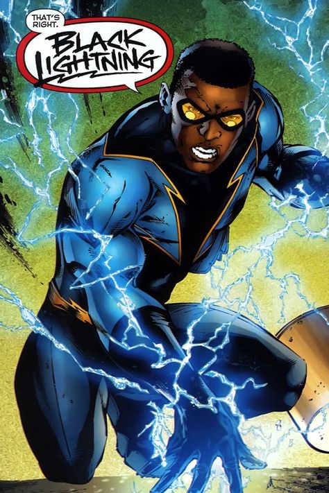 Cress Williams, Black Lightening, Black Superheroes, Black Comics, Book Character, Black Lightning, Black Characters, Comic Collection, Dc Characters