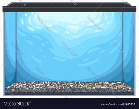 Fish Tank Illustration, Aquarium Drawing, Background Aquarium, Aesthetic Prints, Glass Aquarium, Water Illustration, Box Water, Reference Images, Big Picture