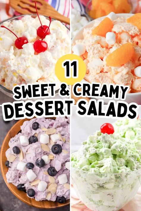 Jello Fluff, Grape Dessert, Fluff Recipes, Dessert Salad Recipes, Fluff Salads, Strawberry Pretzel Salad Recipe, Fruit Salad With Marshmallows, Fluff Salad Recipes, Sweet Salads