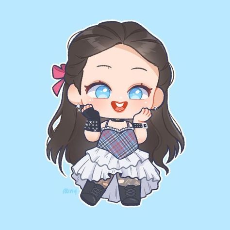 Nayeon Twice Fanart, Twice Konser, Twice Fan Art, Cyberpunk Outfit, Twice Fanart, Desain Buklet, Animation Art Sketches, Chibi Drawings, Nayeon Twice