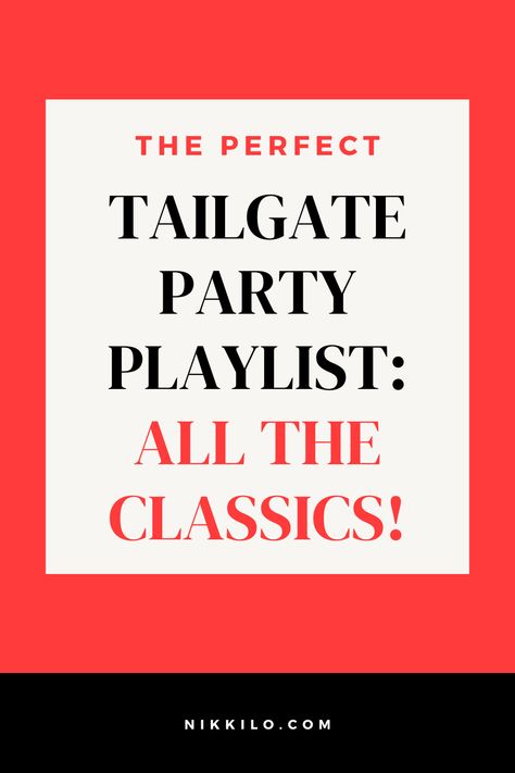 Baseball Tailgate, Pop Music Playlist, Football Tailgate Party, Tailgating Ideas, Party Playlist, Football Tailgate, Song List, Watch Party, Tailgate Party