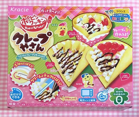 Popin’ Cookin’ Mini Crepe Shop DIY Candy Kit Review Japan Food Packaging, Japanese Snacks Packaging, Japanese Candy Kits, Crepe Shop, Popin Cookin, Snacks Japonais, Candy Sushi, Japanese Candy Snacks, Candy Kit