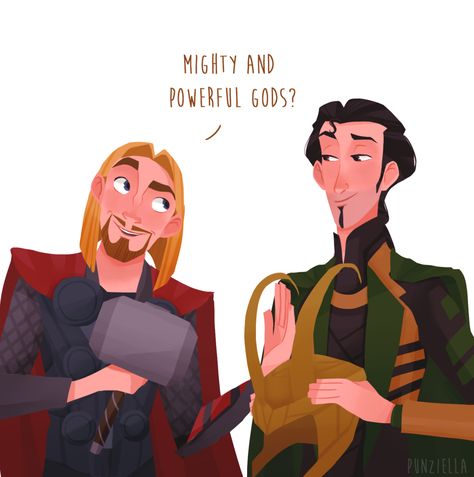 Road to El Thorado by muttonfudge.deviantart.com on @deviantART Miguel And Tulio, Funny Nerd Shirts, Silly Goober, Funny Nerd, Nerd Shirts, Fandom Crossover, Marvel Memes, Avengers Assemble, Disney And Dreamworks