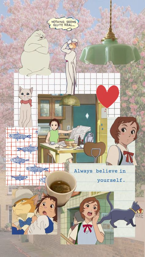 The Cat Returns #books #vintage #beauty #vibes #wallpaper #nature #art #studioghibli #cat #thecatreturns Cat Returns Wallpaper, Jesus Christ Lds, Studio Ghibli Background, The Cat Returns, Beauty Vibes, Vibes Wallpaper, Books Vintage, Wallpaper Nature, Minimalist Room