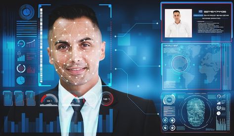 Facial recognition technology scan and d... | Premium Photo #Freepik #photo #facial-recognition #face-scan #face-recognition #face-detection Photo Facial, Face Recognition System, Face Detection, Employee Onboarding, Facial Recognition Technology, Employee Development, Sentiment Analysis, Oldest Human, Employee Training