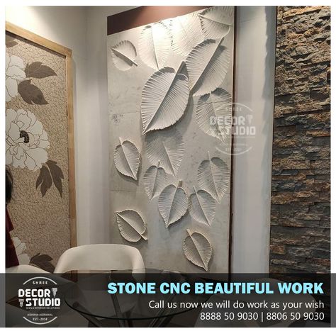 Our stone CNC work seamlessly integrates into any interior or exterior space, adding a touch of luxury and sophistication.💫 Shree Decor Studio 💯✨️Call us to design your Imagination into Reality 📱8888509030 ☎️ 8806509030 📍Vaishnavi Residency No.9, Shop No.1 (Basement) Jawahar Nagar, Sudhir Colony Road Opp. Krushna Mandir, Below Gajanan Travels Akola (M.H.) 444 001 Decor Studio, Cnc Design, Design Your Home, Wall Cladding, No 1, Dreaming Of You, Interior Decorating, Exterior, Stone