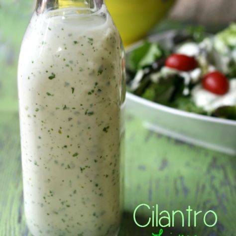 Homemade Cilantro Lime Ranch Dressing Cilantro Lime Ranch, Cilantro Lime Ranch Dressing, Cilantro Ranch Dressing, Cilantro Ranch, Beautiful Salad, Salad Dressing Recipes Homemade, Family Fresh Meals, Fresh Salad, Dressing Recipes