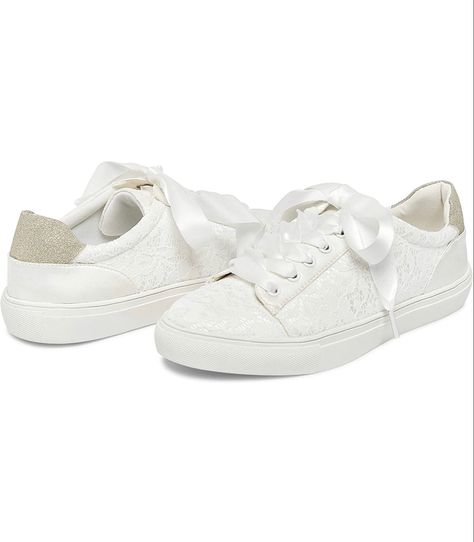 JIAJIA 8834A Wedding Shoes Bridal Sneakers Flats Bride Tennis Shoes Lace Sneakers Bride Tennis Shoes, Shoes Sneakers 2022, Confirmation Ideas, Bride Flats, Wedding Shoes Sneakers, Comfortable Bridal Shoes, Ivory Flats, Bridal Sneakers, Wedding Shoes Lace