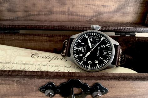 @winewhiskywatches and his IWC “Safari” Big Pilot (AKA the Tribute to 5002) - Monochrome Watches Iwc Big Pilot, Iwc Watches Pilot, Iwc Pilot, Monochrome Watches, Watch Trends, Pilot Watch, Royal Air Force, African Safari, British Royals