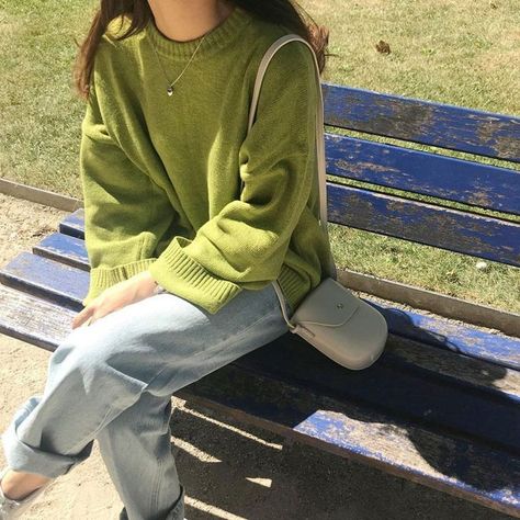 Green Sweater Outfit, Makoto Kino, Minako Aino, Green Tone, Sweater Outfit, Sailor Jupiter, Sailor Venus, Winter Fits, Winter Mode