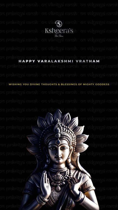 Wishing you Divine thoughts & Blessings of mighty goddess #varalakshmivratham #varalakshmipooja #lakshmipooja #lakshmidevi #telugufestival #telugutradition #Ksheeras #Ksheeraspuresilver Varalakshmi Vratham, Pure Silver, Festival, Pure Products, On Instagram, Quick Saves, Instagram