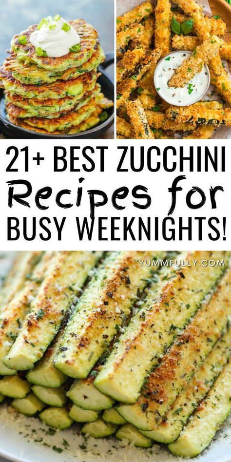 Unlock the culinary potential of zucchini with this Zucchini Recipes collection, which turns this versatile vegetable into a star ingredient. From savory fritters to moist chocolate zucchini bread, these recipes showcase the endless possibilities, making every dish a celebration of zucchini’s delicious transformation. Zucchini Recipes Dinner, Savory Fritters, Recipe Using Zucchini, Zucchini Side Dish Recipes, Healthy Squash Recipes, College Meal, Yummy Vegetables, Heart Healthy Recipes Low Sodium, Best Zucchini Recipes