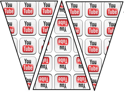 Youtube Birthday Party Printables Youtube Birthday Party, Youtube Pictures, Youtube Theme, Youtube Birthday, Youtube Party, Cute Printables, Birthday Party Images, Birthday Party Printables, Instagram Party