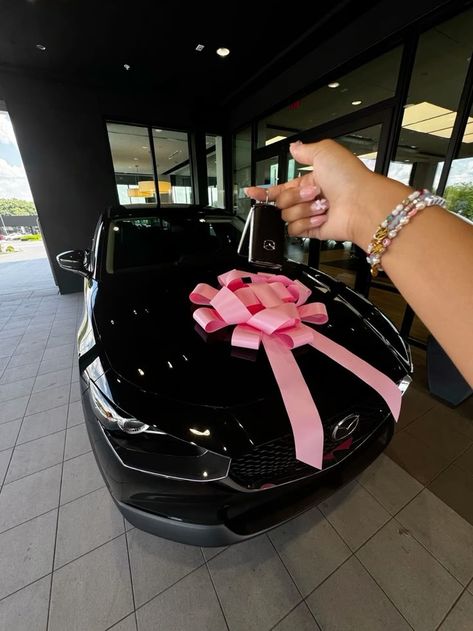 New Car Purchase Photo, Black Woman New Car, Cars For Vision Board, First Car Black Woman, Cute Girly Cars, Aesthetic Cars For Teens, Pink Car Ideas, Baddie Car Aesthetic, Buying A Car Aesthetic