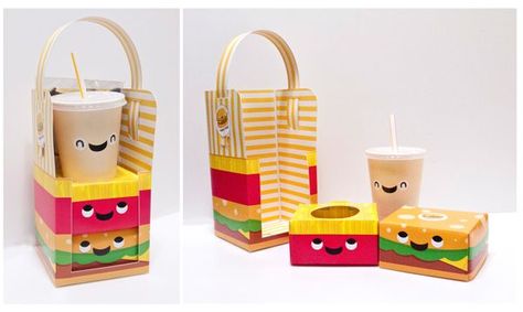 Happy Meal Burger Packaging, Pick Nick, Happy Meal Box, Takeaway Packaging, Kids Packaging, Packaging Food, Packaging Design Trends, Cool Packaging, Happy Meal Mcdonalds